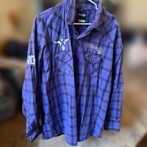 Wrangler Lutple Checkered Western Rodeo Shirt